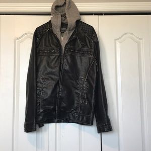 Men’s BKE leather Jackie / hoodie